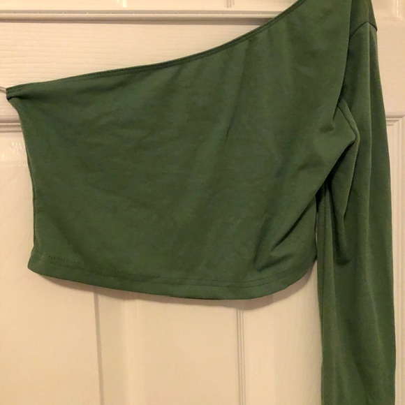 SHEIN Tops - Off the shoulder green top (from shein)